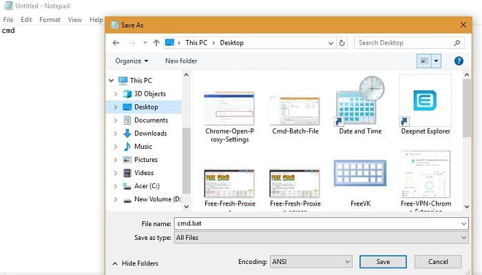 صورة لـ كيفية تجاوز خادم البروكسي على الشبكة المحلية | Cmd-Batch-File2-DzTechs