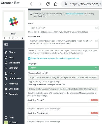صورة لـ كيفية إنشاء Chatbot الخاص بك دون الحاجة لأي مهارات في البرمجة | Create-Slack-Bot-Flowxo-DzTechs