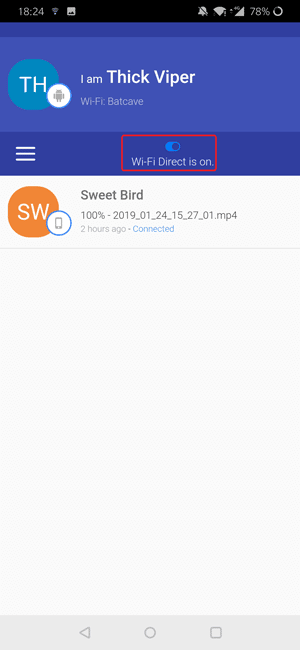 صورة لـ كيفية نقل الملفات من Android إلى iOS بدون SHAREit | Feem-Wifi-Direct-DzTechs