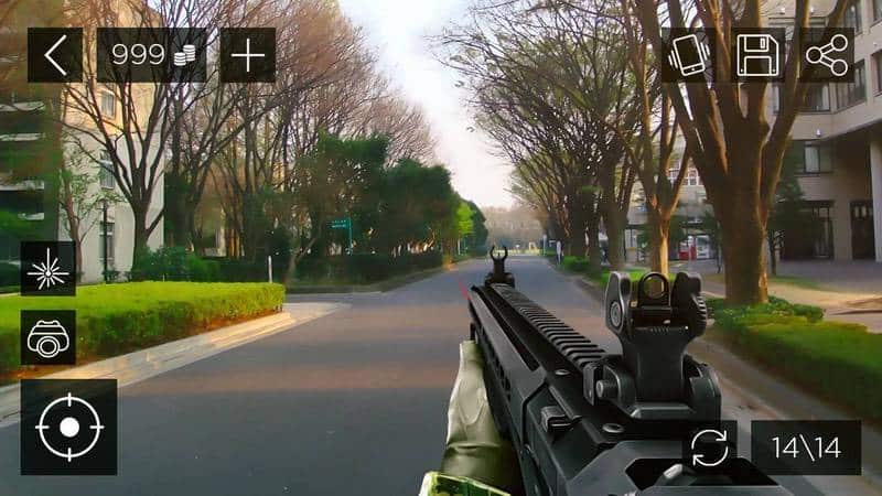 صورة لـ أفضل ألعاب الواقع المُعزز التي يُمكن لعبها على أجهزة Android | Gun-Camera-3D-Simulator