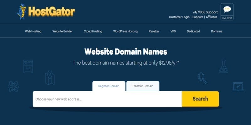 صورة لـ أفضل مُسجلي أسماء النطاقات في عام 2023 | HostGator.-DzTechs