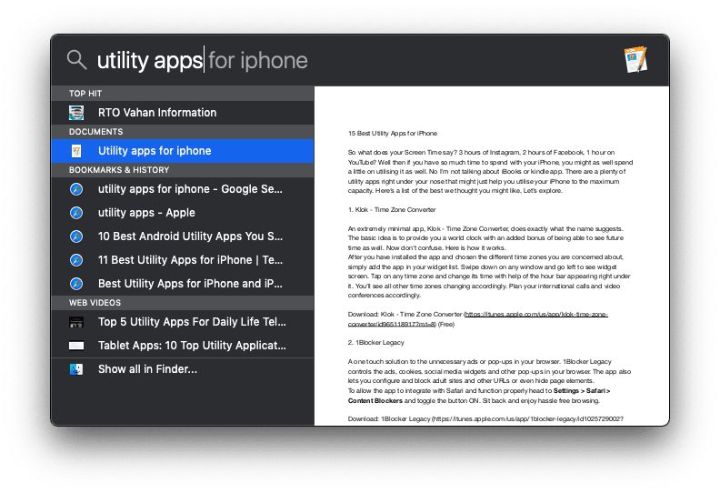 صورة لـ مُقارنة بين نسخ Spotlight و Alfred المجانية: أي تطبيق يُناسب احتياجاتك | Screenshot-2019-02-20-at-4.58.47-PM-DzTechs