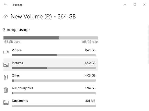صورة لـ مُقارنة بين أفضل أدوات تحليل مساحة القرص لنظام Windows 10 | Storage_UI_New-DzTechs