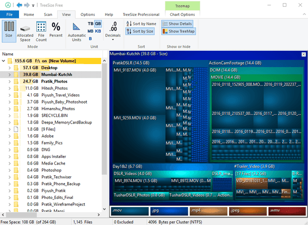 صورة لـ مُقارنة بين أفضل أدوات تحليل مساحة القرص لنظام Windows 10 | TreeSize_new-1-DzTechs
