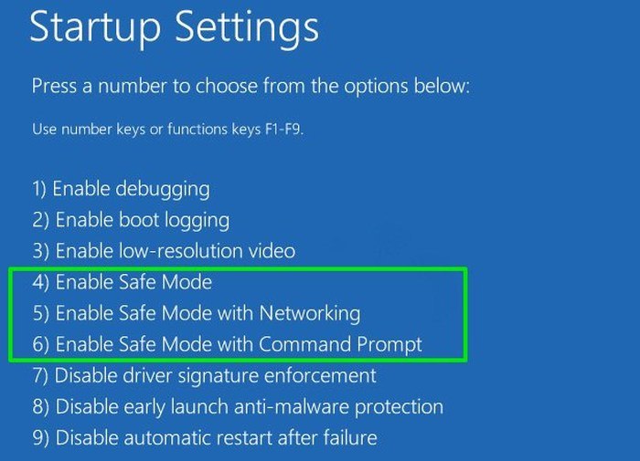 صورة لـ كيفية التمهيد إلى الوضع الآمن في Windows | Windows-10-Safe-Mode-Choose-Safe-Mode-DzTechs