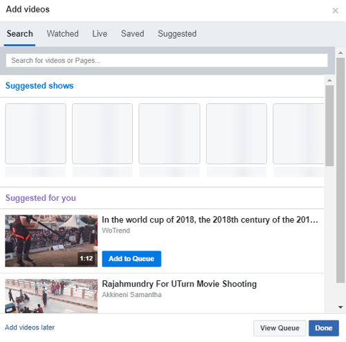 صورة لـ كيف تُشاهد مختلف الفيديوهات على Facebook مع الأصدقاء والعائلة | add-videos-1-DzTechs