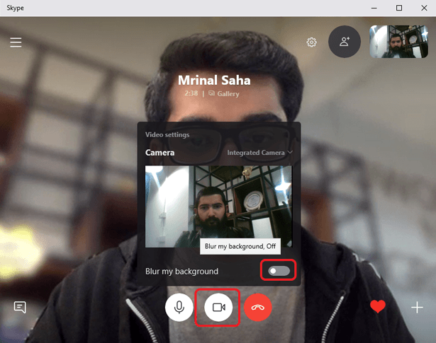 صورة لـ كيفية إخفاء الخلفية باستخدام وضع Blur على Skype | alternate-blur-method-DzTechs