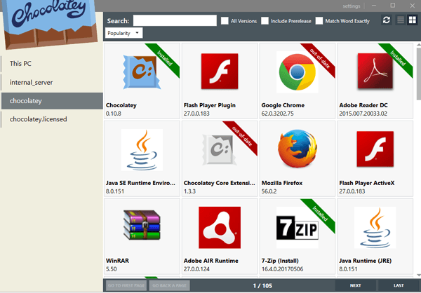 صورة لـ الأدوات المساعدة لنظام Windows التي يجب عليك اختبارها في 2023 | chocolatey_gui_feature-DzTechs
