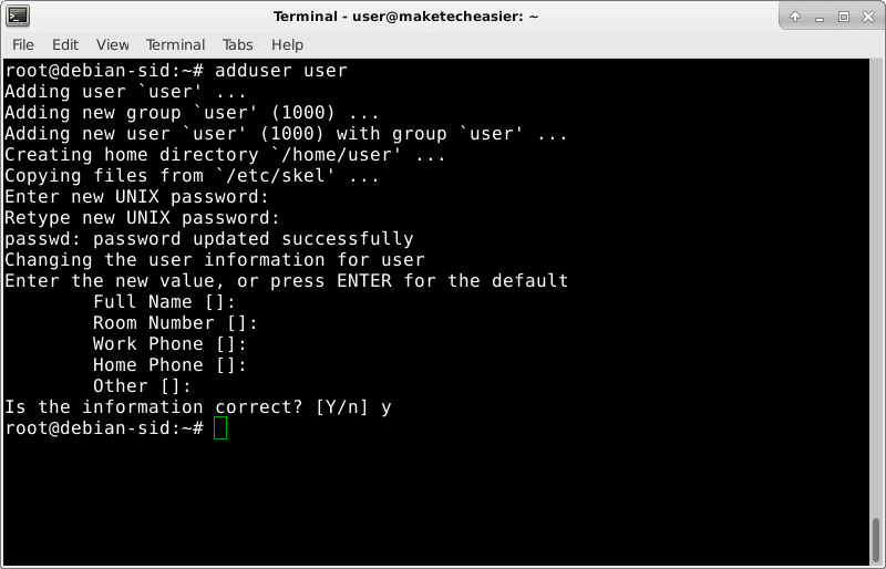 صورة لـ طريقة آمنة لتشغيل التطبيقات التي تُؤثر على النظام على Debian و Ubuntu | debootstrap-adduser-DzTechs