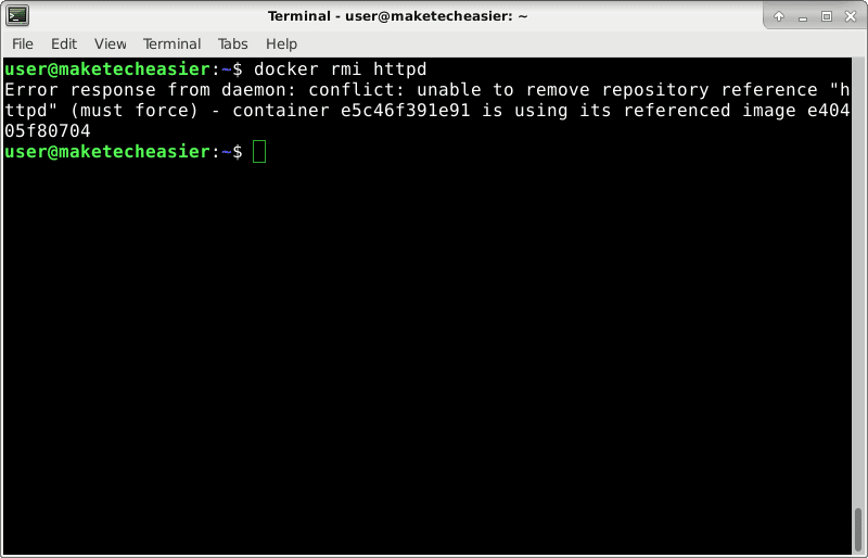 صورة لـ كيفية استخدام أداة Docker Containers في نظام Linux | docker-remove-image-DzTechs