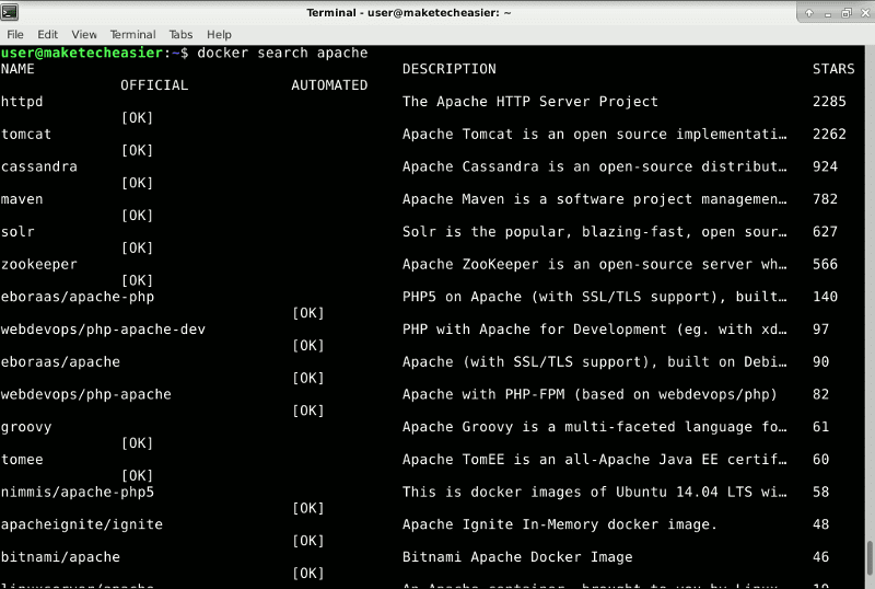 صورة لـ كيفية استخدام أداة Docker Containers في نظام Linux | docker-search-DzTechs