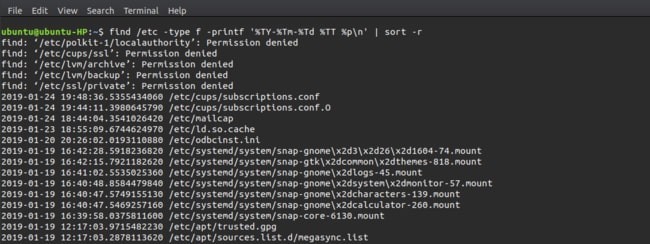 صورة لـ كيفية معرفة متى تم الوصول إلى ملف ما في نظام Linux | find-min-DzTechs