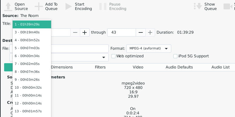 صورة لـ كيفية تثبيت Handbrake على نظام Linux ونسخ قرص DVD | handbrake-titles-DzTechs