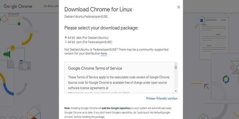 صورة لـ كيفية تثبيت Google Chrome على نظام Ubuntu | install-google-chrome-ubuntu-download-chrome-package-DzTechs