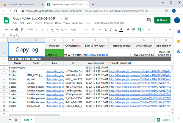 صورة لـ كيفية نسخ الملفات والمجلدات داخل Google Drive | log-details-of-action-in-script-DzTechs
