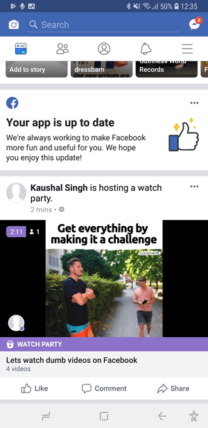 صورة لـ كيف تُشاهد مختلف الفيديوهات على Facebook مع الأصدقاء والعائلة | on-phone-DzTechs
