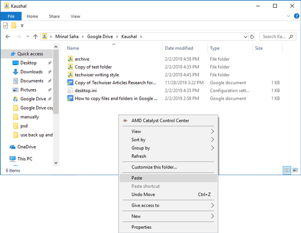 صورة لـ كيفية نسخ الملفات والمجلدات داخل Google Drive | paste-file-in-Google-Drive-DzTechs