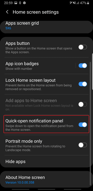 صورة لـ النصائح والحيل والميزات المخفية على Samsung One UI | quick-notification-panel-DzTechs