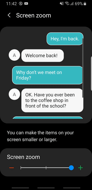 صورة لـ النصائح والحيل والميزات المخفية على Samsung One UI | screenzoom-DzTechs