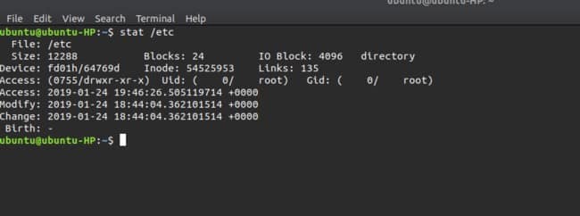 صورة لـ كيفية معرفة متى تم الوصول إلى ملف ما في نظام Linux | stat-min-DzTechs