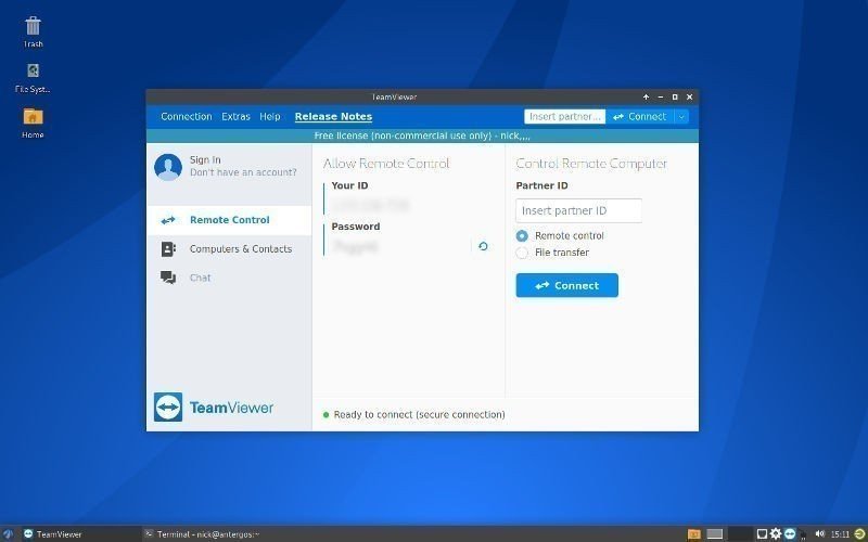 صورة لـ كيفية تثبيت واستخدام أداة Teamviewer على نظام Linux | teamviewer-arch-DzTechs