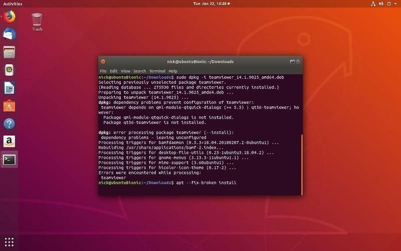 صورة لـ كيفية تثبيت واستخدام أداة Teamviewer على نظام Linux | teamviewer-ubuntu-install-DzTechs