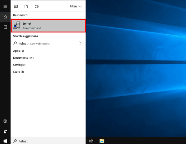 صورة لـ كيفية تمكين خادم Telnet في نظام Windows 10 | telnet_utiltiy_client-DzTechs