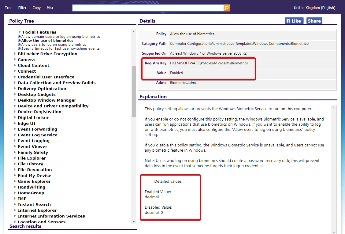 صورة لـ كيفية البحث عن قيم السجل المكافئة لإعدادات سياسة المجموعة على Windows | win-10-see-changes-to-registry-01-gp-search-site-DzTechs