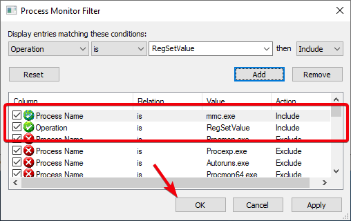 صورة لـ كيفية البحث عن قيم السجل المكافئة لإعدادات سياسة المجموعة على Windows | win-10-see-changes-to-registry-05-apply-filters-DzTechs