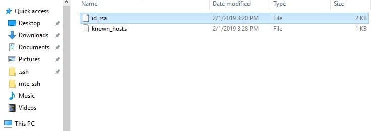 صورة لـ كيفية استخدام عميل OpenSSH الخاص بنظام Windows 10 بدلاً من PuTTY | windows-ssh-id-rsa-DzTechs