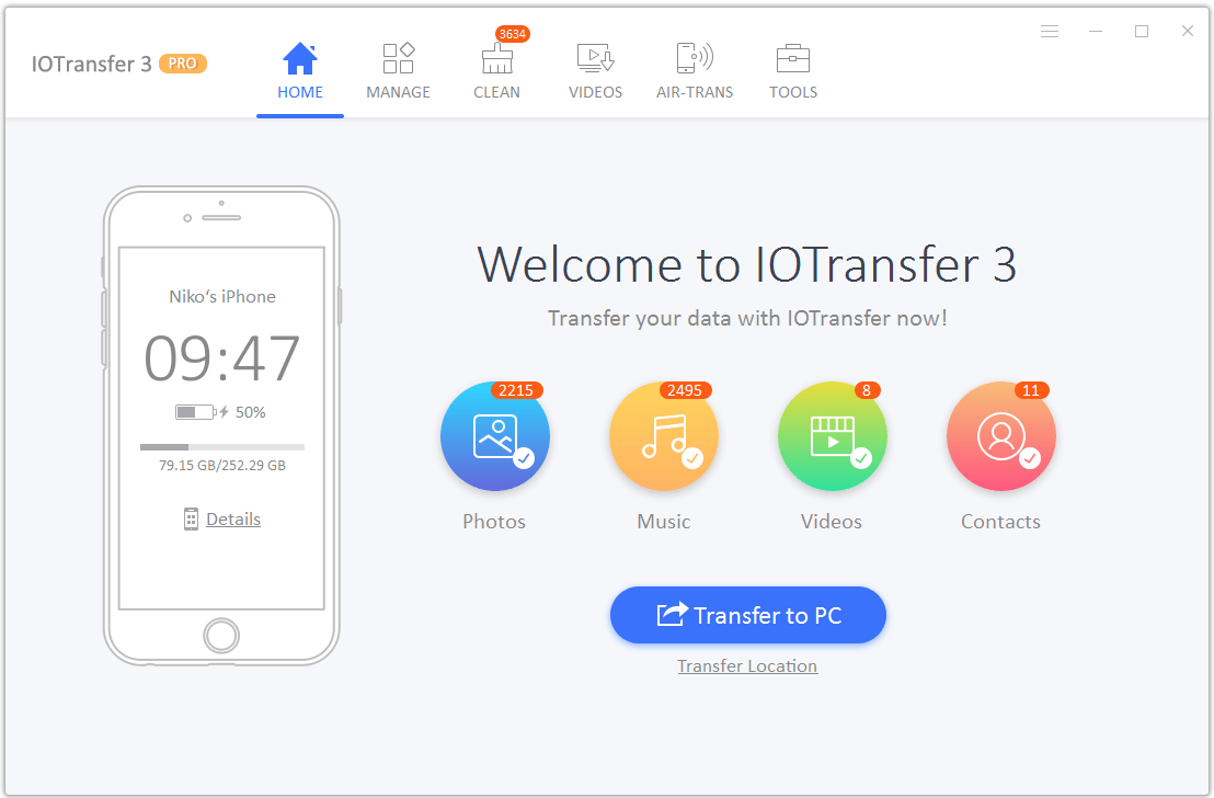 صورة لـ مراجعة IOTransfer 3 : أفضل برنامج لإدارة iPad / iPhone مع الكثير من الميزات | 2.+home+screen-DzTechs