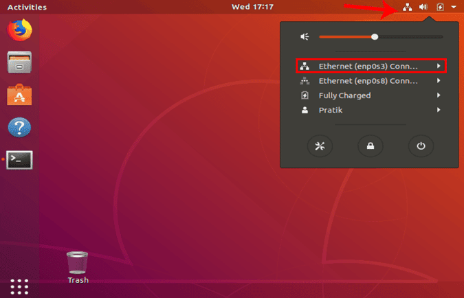 صورة لـ 3 طرق لإعادة تعيين عنوان IP ثابت على نظام Ubuntu | 5ccc0bdcea8c5_GUI_Network-DzTechs