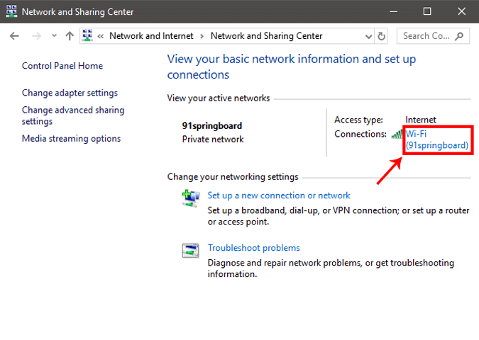 صورة لـ كيفية التحقق من عنوان IP الخاص بالكمبيوتر والهواتف الذكية | ActiveConnections_ControlPanel-DzTechs