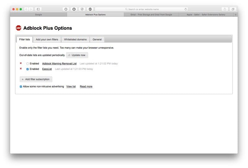 صورة لـ 25+ من أفضل إضافات متصفح Safari المجانية التي يجب أن تجربها | Adblock-Plus-DzTechs
