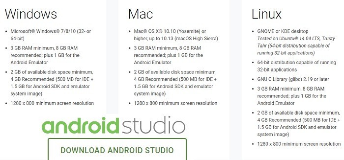 صورة لـ دليل المبتدئين إلى Android Studio من أجل تطوير التطبيقات | Android-Studio-System-Requirements-DzTechs