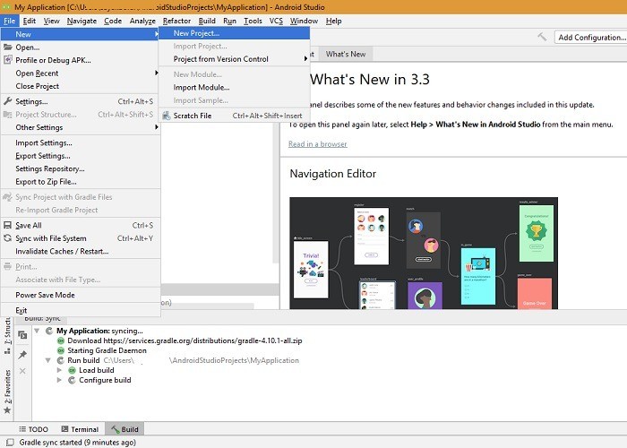 صورة لـ دليل المبتدئين إلى Android Studio من أجل تطوير التطبيقات | Android-Studio-Welcome-Screen-DzTechs