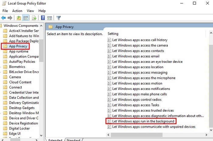 صورة لـ كيفية إيقاف تشغيل تطبيقات الخلفية في نظام Windows 10 | Back-Let-DzTechs