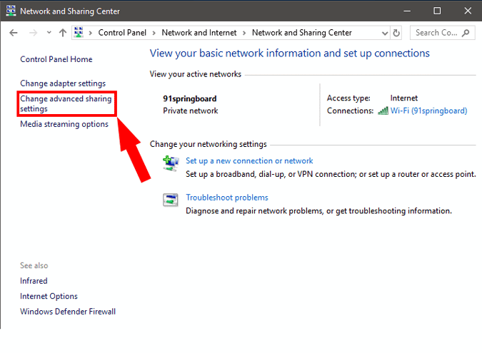 صورة لـ كيفية مشاركة الملفات بين جهازي كمبيوتر Windows باستخدام كابل LAN | Change_Network_Adapter_Settings-DzTechs