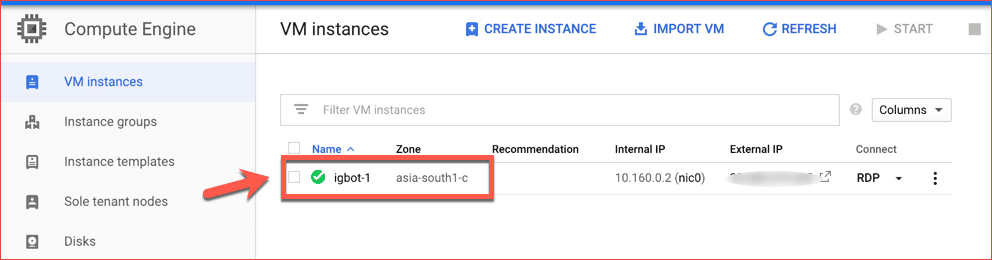 صورة لـ كيفية استخدام Google VPS مجاني (Cloud platform) لتشغيل نظام Windows server 12 | Click-on-Instance-DzTechs