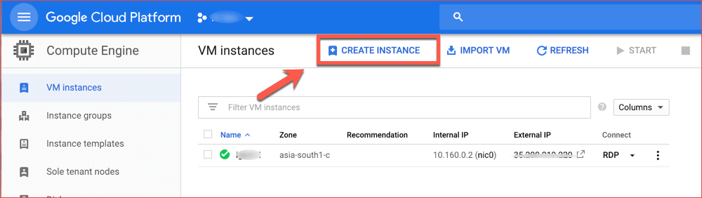 صورة لـ كيفية استخدام Google VPS مجاني (Cloud platform) لتشغيل نظام Windows server 12 | Create-virtual-machine-instance-DzTechs