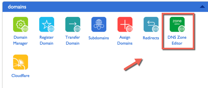 صورة لـ كيفية إعداد G Suite على استضافة Bluehost cPanel | DNS-zone-editor-Bluehost-DzTechs