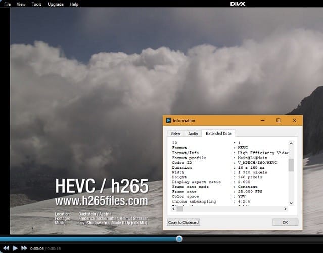 صورة لـ كيفة تشغيل فيديو H.265 مع مشغل الوسائط المفضل لديك | DivX-Running-HEVC-Videos-DzTechs