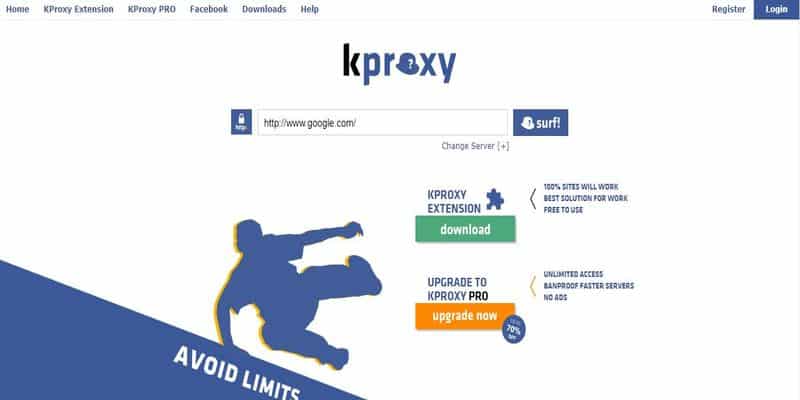 صورة لـ 7 خوادم بروكسي مجانية يمكنك استخدامها لإخفاء هويتك على الإنترنت | Free-Proxy-Server-Site-KProxy-DzTechs