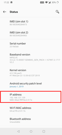 صورة لـ كيفية التحقق من عنوان IP الخاص بالكمبيوتر والهواتف الذكية | IPAddress_Android-DzTechs