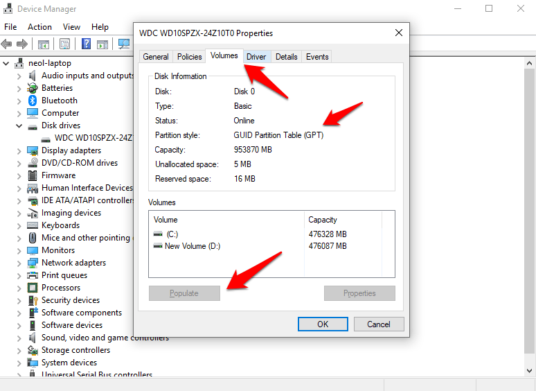 صورة لـ كيفية التحقق من تنسيق GPT أو MBR للقرص الصلب المُستخدم في Windows 10 وتحويله | Is-My-Drive-GPT-or-MBR-3-DzTechs
