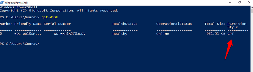 صورة لـ كيفية التحقق من تنسيق GPT أو MBR للقرص الصلب المُستخدم في Windows 10 وتحويله | Is-My-Drive-GPT-or-MBR-4-DzTechs