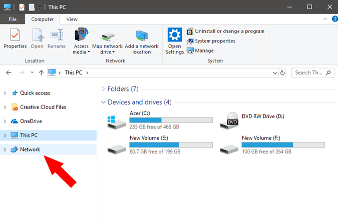 صورة لـ كيفية مشاركة الملفات بين جهازي كمبيوتر Windows باستخدام كابل LAN | NetworkTab_ClickON-DzTechs
