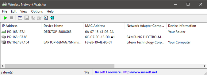 صورة لـ كيفية إيجاد عنوان IP الخاص بأجهزة أخرى على شبكتك على جميع المنصات | NirSoft-GUI-DzTechs