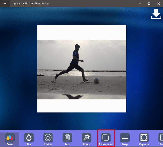 صورة لـ كيفية جعل الصورة مربعة دون أي اقتصاص – أدوات لجميع المنصات | ResizedWindows_NoCropApp-DzTechs