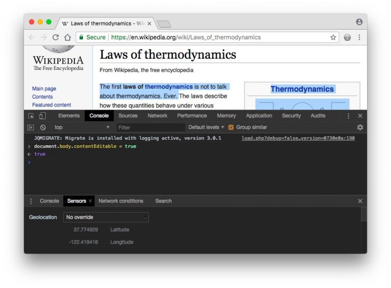 صورة لـ أدوات مُطور Chrome: بعض النصائح المُفيدة لاستخدامه مثل المُحترفين | Screen-Shot-2018-09-10-at-3.31.48-PM-768x565-DzTechs